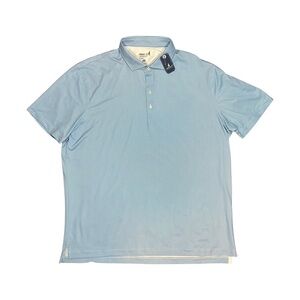 Johnnie-O Chippy Blue Victory Performance Polo Geo Print Golf